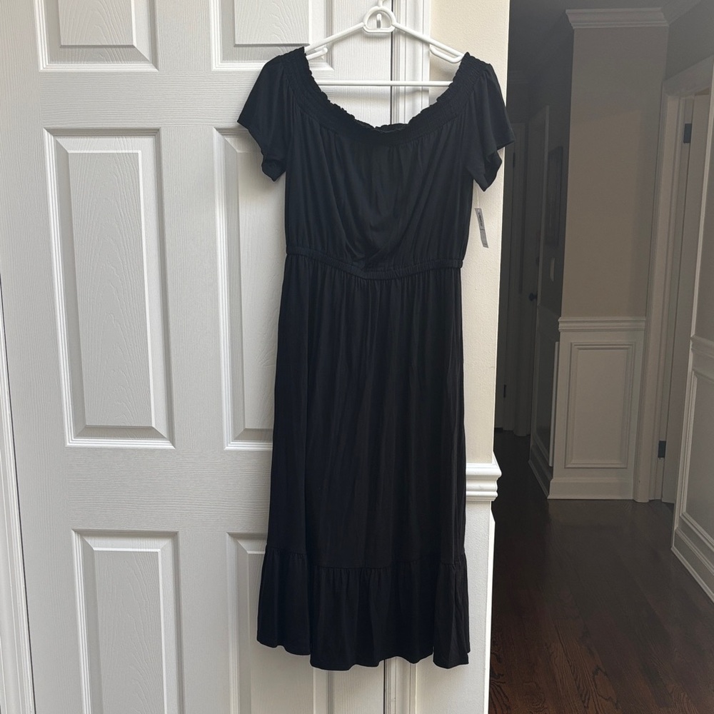 Old Navy Black Midi Dress
